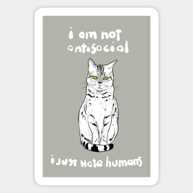 not social Sticker by kharmazero